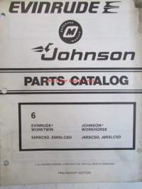 Evinrude-Johnson 1979 Parts Catalog 6 HP, katso tarkemmat mallimerkinnät kuvista.
