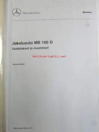 Mercedes-Benz Jakeluauto MB 100 D uudistukset ja muutokset, Johdantovihko - Katso kuvista tarkemmin mallityypit ja sisällys