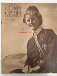 Suomen Kuvalehti 1950 nr 16 -mm. 22.4 Kannessa Partiotyttö,, Eronneitten naisten pyhimys Jeanne De France,Mika Waltari Pariisin lumous,