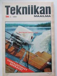 Tekniikan Maailma 1968 nr 4 -mm. Esiteltyinä ja kuvina Suomen ilmavoimien 130 konetta Moranesta Migiin, Suomen lennosto ajan tasalla myös sodan jälkeen, Lontoon