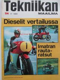 Tekniikan Maailma 1968 nr 17 -mm. Rautaratsujen tekniikka, Valmistaudumme talveen, ELävä Sovella järjestelmä, Piper Cherokee Arrow, Dieselit vertailussa Datsun