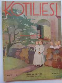 Kotiliesi 1936 nr 12  Kesäkuu (Kansi Martta Wendelin, aihe rippilapset) -mm. Pohjanmaalla keitetään juhannusjuustoa eli punaista heraa, Taipalsaari kirkko