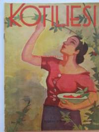 Kotiliesi 1936 nr 16  elokuu  (Kansi Martta Wendelin) -mm. Syömisen elinkeinoa Englannissa Caledonian market ja Billingsgate, Alvar Aalto huonekalut hintoineen