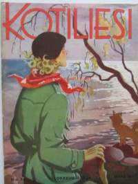 Kotiliesi 1936 nr 20 -Kansi: Martta Wendelin mm. Metsästäjän saalis emännän käsissä. Lintu- ja riisipaistos, lintu- ja hapankaalipaistos, Antoinetta