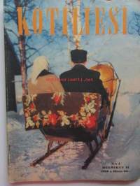 Kotiliesi 1960 nr 4 - helmikuu mm. Vesirinkilät, Pikaruokakin voi olla herkullista Kinkkukääryleet, Makkara-omenavati, Koti syntyy suunnitellen,
