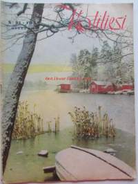Kotiliesi 1948 nr 21 -mm. Joulukoristeiden kuvakieltä, Eronneen naisen ongelmia, Hirja Maria toteaa olevansa itsensä elättävä nainen, virkaan baskerin