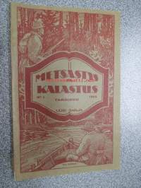 Metsästys ja kalastus 1925 nr 1, sis. mm. seur. artikkelit / jutut / kuvat; Kalle Rikala - Ajojahdilla, V.M.J. Viljanen - Jotakin hauesta ja sen virvelöimisestä,