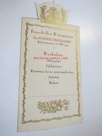 Frenckellin Kirjapainon 300-vuotis päivälliset Kalastajatorpassa 13.12.1942