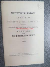 Nuottikirjaston luettelo - Yhdistys 