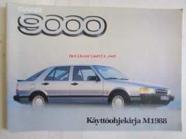 Saab 9000 käyttöohjekirja M 1988