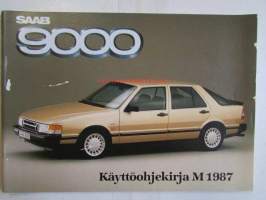 Saab 9000 käyttöohjekirja M 1987
