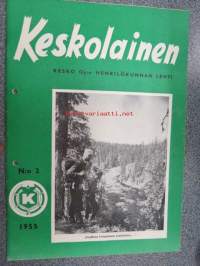 Keskolainen 1955 nr 2, Kesko Oy:n henkilökunnan lehti. sis. mm. seur. artikkelit / kuvat; Keskolainen menekkitoiminta, Osastonhoitajien peruskurssi