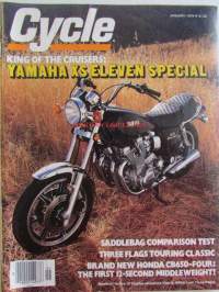 Cycle 1979 January -mm.Yamaha XS eleven special - Moottoripyörä erikoislehti, katso kuvista tarkemmin sisältöä.