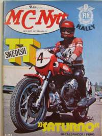 MC-Nytt 1977 nr 9 sept. -mm. Gilera Saturno - Moottoripyörä erikoislehti, katso kuvista tarkemmin sisältöä.