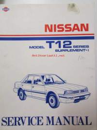 Nissan Model T12 series Service manual supplement - korjaamokirjan lisäosa, katso kuvista tarkemmin sisältöä