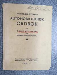 Automobilteknisk ordbok engelsk-svensk