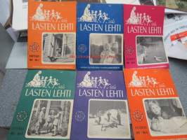 Lasten lehti 1957 nr 4, 6, 7, 8, 9 - 1958 nr 3 yhteensä 6 kpl