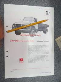 Bedford J 6 L bensiini ja diesel - teknilliset tiedot -myyntiesite