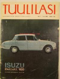 Tuulilasi 1965 nr 1 -mm. Kannessa Isuzu Bellet 1500, Tuulilasin testissä Trabant 601, Veneentekijä, Helmikuun autoja Citroen DS 19 Pallas, Jaquar Mark 2 ja Mark