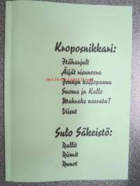 Kroposnikkari; Itäharjult , Äijät risuneera, Jennyn kaffepannu, Suoma ja Kalle, Mahraks narrata?, Viisut / Sulo Säkeistö; Rallit, riimit, runot -Turku-aiheisia