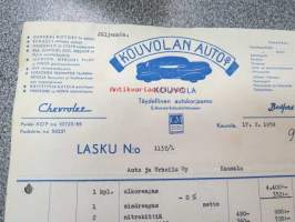 Kouvolan Auto Oy, Kouvola, 17.2.1954 -asiakirja