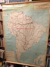 Sydamerika (Etelä-Amerikka) -koulukartta
