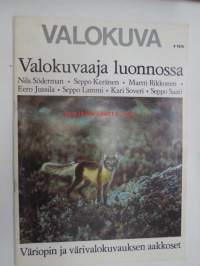 Valokuva 1975 nr 4 - väriopin ja värivalokuvauksen aakkoset, Valokuvaaja luonnossa - Nils Söderman, Seppo Keränen, Martti Rikkonen, Eero Jussila, Seppo Lammi,