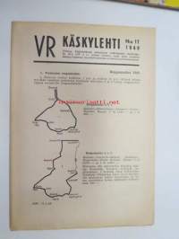 VR käskylehti 1949 nr 17 Rengasmatkat 1949 VR:n sisäinen lehti