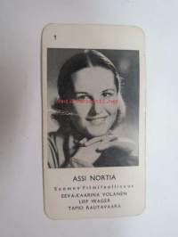 Assi Nortia -filmitähti-korttipelin kuva / pelikortti