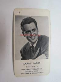 Larry Parks -filmitähti-korttipelin kuva / pelikortti -moviestars / playing cards -picture