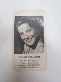 Sickan Carlsson -filmitähti-korttipelin kuva
