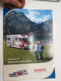 Dethleffs Motorcaravans 2008 -asuntoautot -myyntiesite + erillinen hinnasto