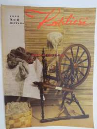 Kotiliesi 1943 nr 2, tammikuu Kansikuvan sommitellut Doris Bengström; aiheena rukki. Miten yhteiskunta tukee monilapsisia perheitä?