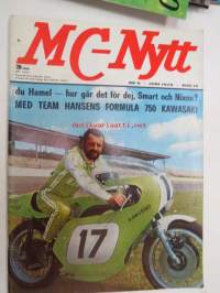 MC-Nytt 1972 nr 6 -moottoripyörälehti, Jarno Saarinen Maailmanmestari -artikkeli