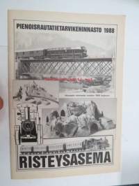 Risteysasema pienoisrautatietarvikehinnasto 1988