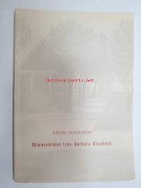 Minnesbilder från Karhula Glasbruk - Utgives i anledning av Karhula Glasbruks 75-åriga verksamhet 1899-1964