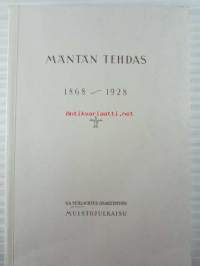 Mäntän tehdas 1868 - 1928 - Muistojulkaisu - Näköispainos