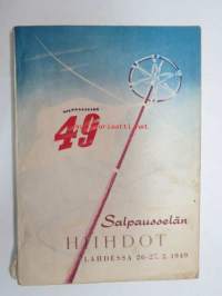 Salpausselän Hiihdot Lahdessa 26-27.2.1949 -ohjelmakirja