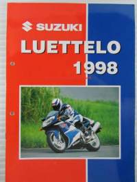 Suzuki luettelo 1998 - Moottoripyörämallisto myyntiesite