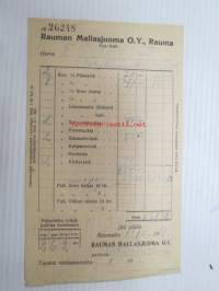 Rauman Mallasjuoma Oy, Rauma - F.V. Nordlund, Seurahuone -lähetyskuitti 14.7.1931