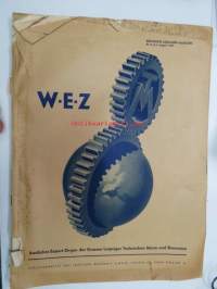 W-E-Z Deutsche Ausland-Ausgabe 1937 nr 8 - Amtliches Export-Organ der Grossen Leipziger Technischen Messe und Baumesse -Leipzigin Messujen vientiorganisaation