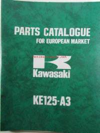 Kawasaki Parts Catalog KE125-A3 for European market - Moottoripyörä varaosaluettelo