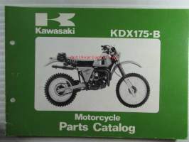 Kawasaki KDX175-B, For European Market, motorcycle Parts Catalog - varaosaluettelo