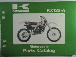 Kawasaki KX125-A series KX125A7, For European Market, motorcycle Parts Catalog - varaosaluettelo