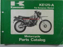 Kawasaki KE125-A7, For European Market, motorcycle Parts Catalog - varaosaluettelo