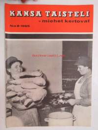 Kansa Taisteli 1965 nr 8 sis. seur. artikkelit; Reino Helin - Kenttäpostia, E.I. Uotila - Kaverukset, Antero Vuorio - Jaurun Karhu ja