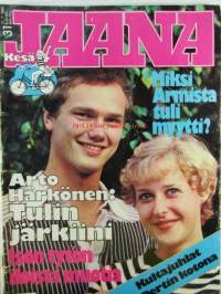 Jaana 1980 nr 31, sis. mm. seur. artikkelit / kuvat / mainokset; Arto Härkönen kihlasi Jaanansa, Armi-myytistä syntyy nyt kirja, Björn Borgin häät, Goldie