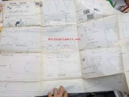 Royal yacht H.M.S. Britannia / Model maker plans service -laivan mallipiirustukset
