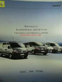 Renault Master, Trafic, Kangoo express tavara-automallisto - myyntiesite