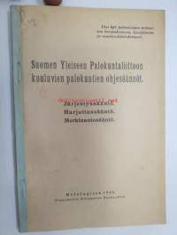 Suomen yleiseen palokuntaliittoon kuuluvien palokuntien ohjesäännöt (1924)